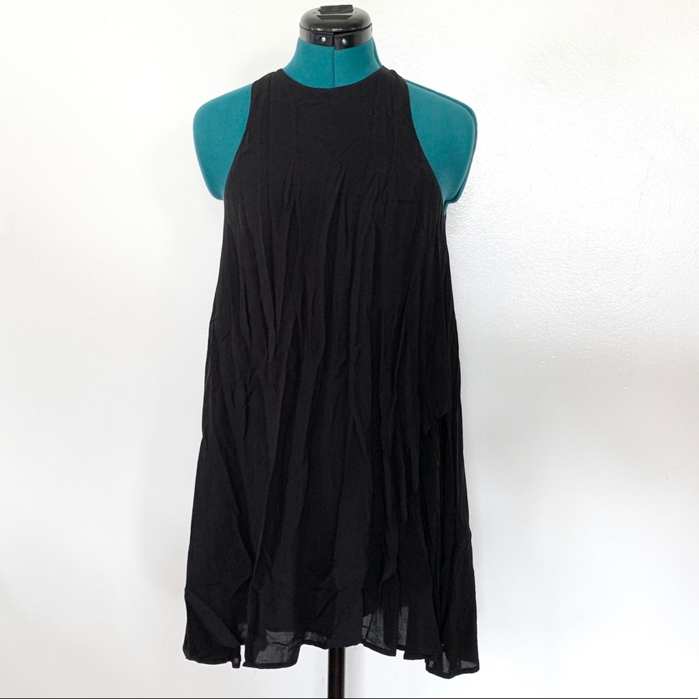 Silence & Noise Black Sleeveless Full Dress